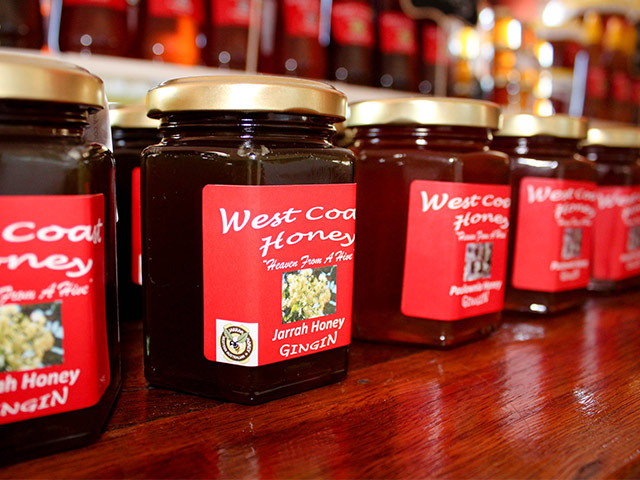 west coast honey jar