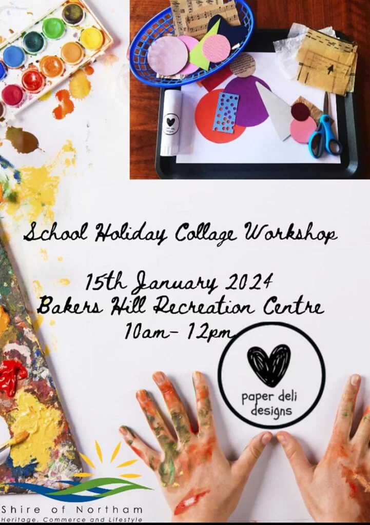 Bakers Hill School Holiday Collage Workshop