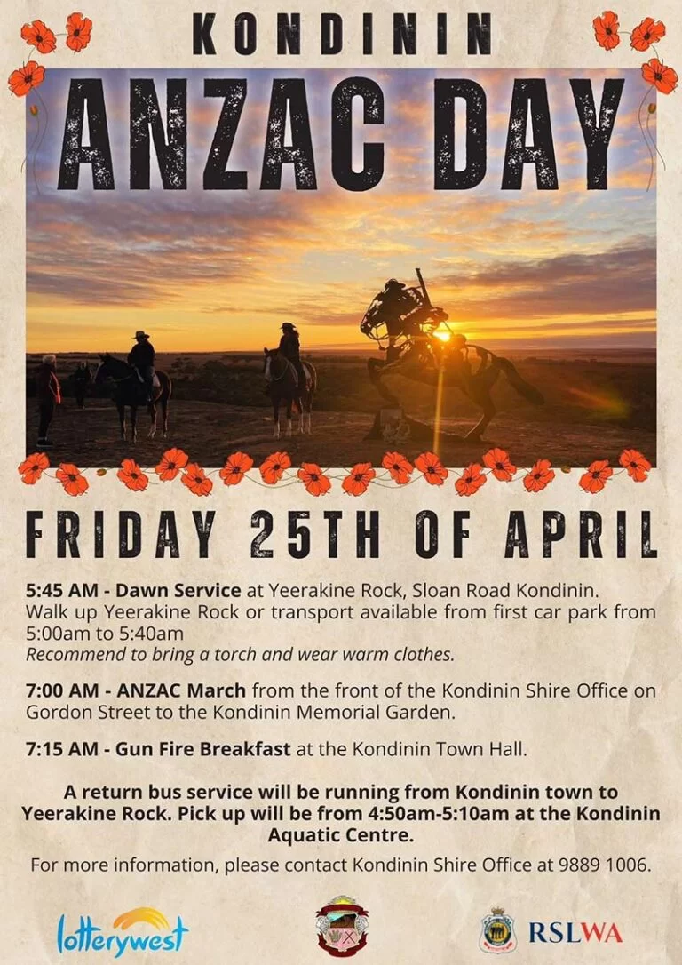 Kondinin Anzac Day 2025